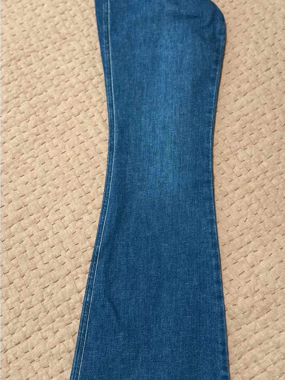 Spanx Women's Dark Blue Stretch Flare Jeans - Picture 1 of 3